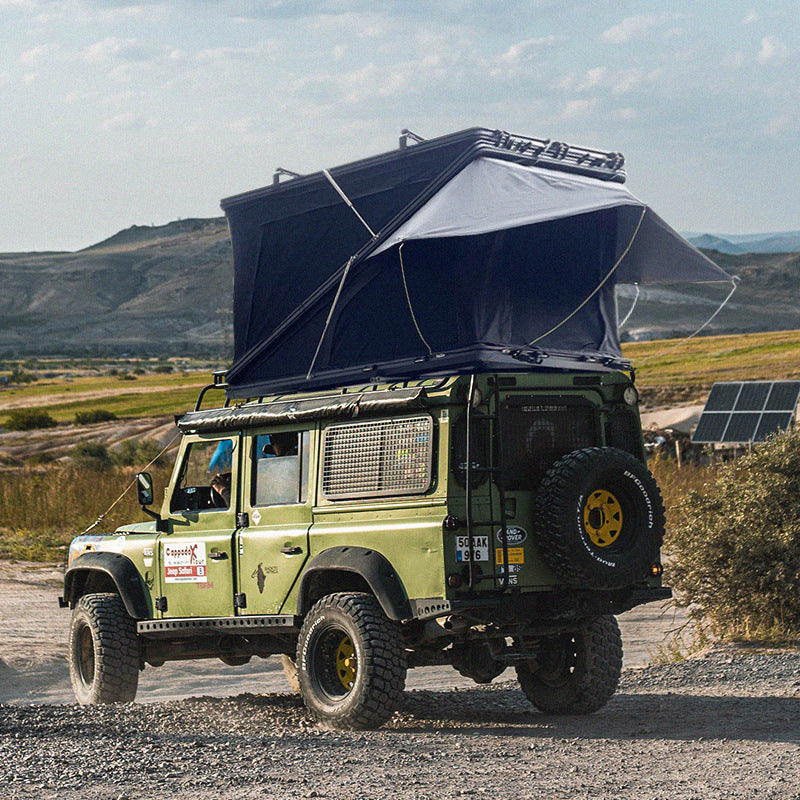 Hard-Shell Rooftop Tent Dual Hydraulic Telescopic System 3-4 Person Capacity