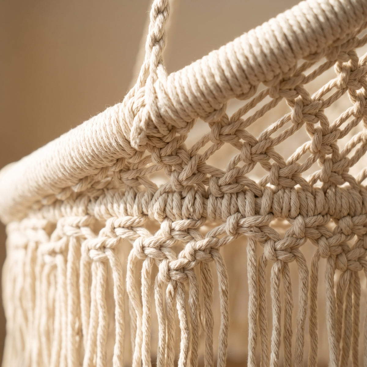 Tassel Hanging Chair Indoor/Outdoor Patio Swing Cradle -H57