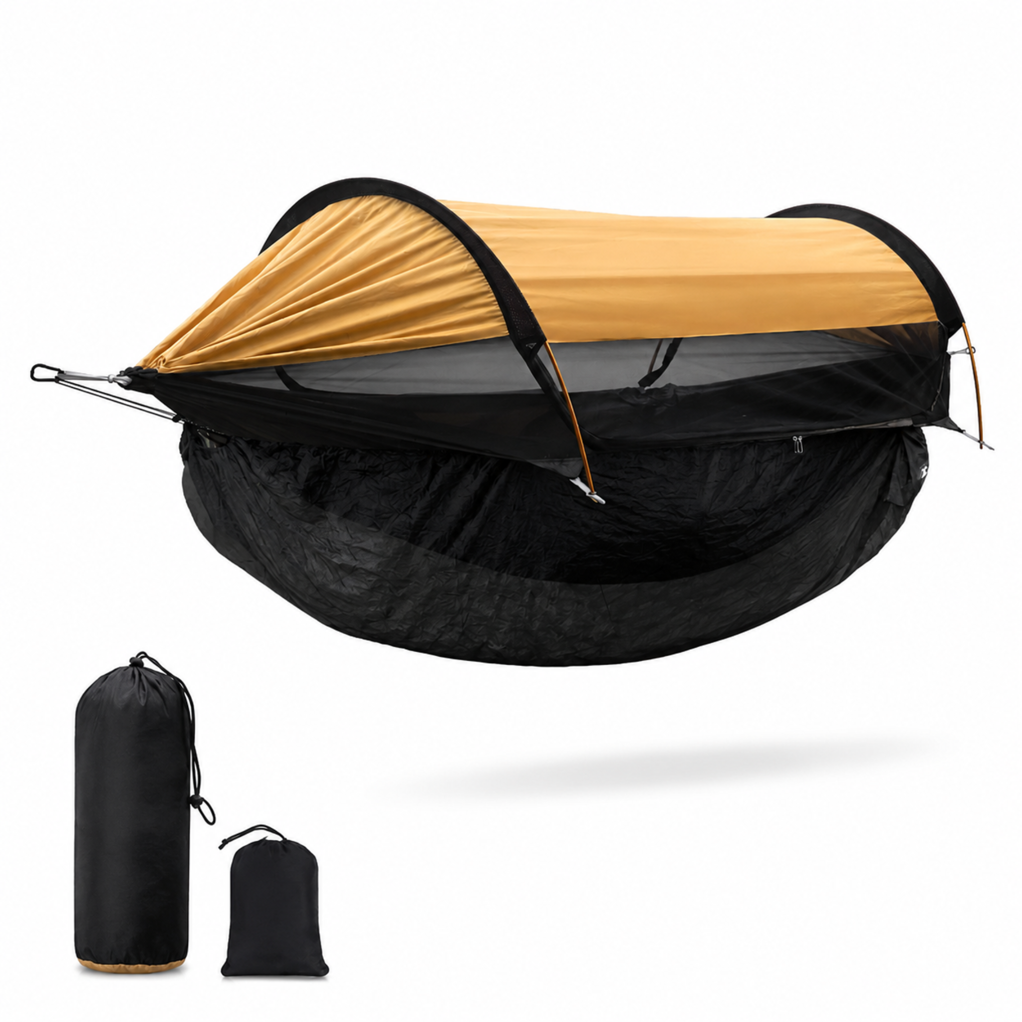 Outdoor Double Hammock with Mosquito Net – 360° Bug Protection, Sunshade, Anti-Roll for Camping & Park