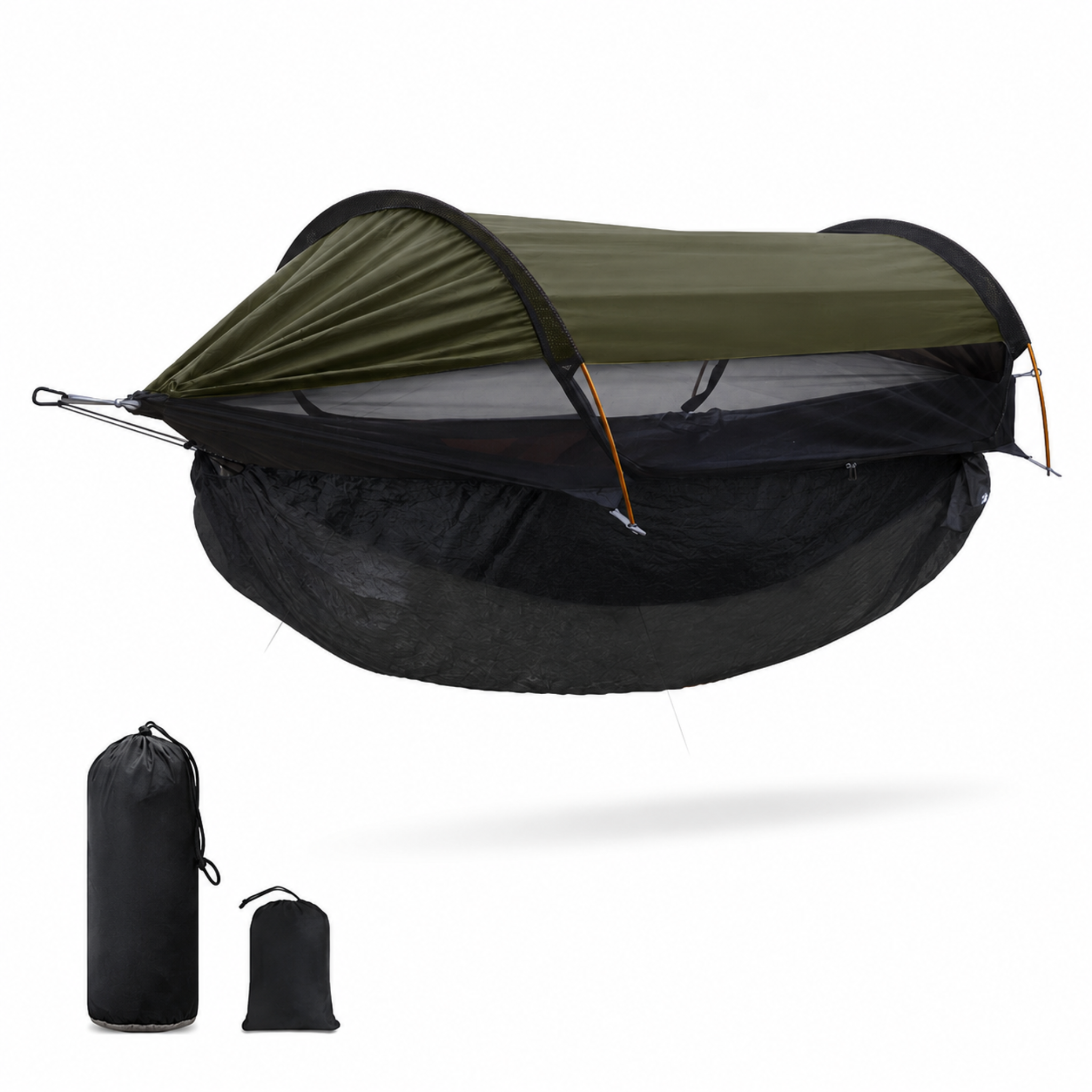 Outdoor Double Hammock with Mosquito Net – 360° Bug Protection, Sunshade, Anti-Roll for Camping & Park