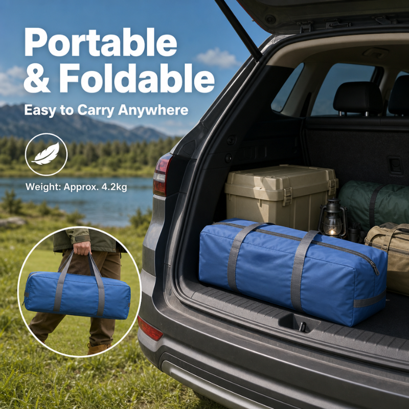 Portable & Foldable Outdoor Tent - UV Protection Silver Coating, Large Family Space