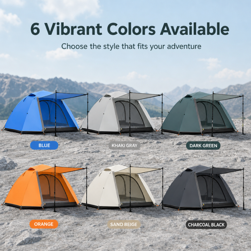 Professional Ultralight Hiking Tent (3.5kg) - Windproof & Rainproof Backpacking Tent