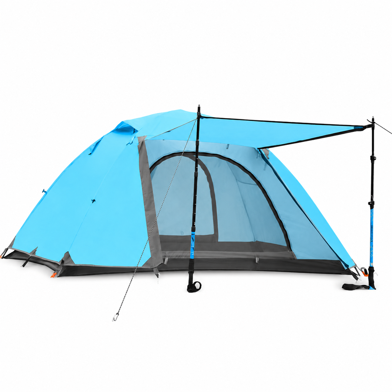 Professional Ultralight Hiking Tent (3.5kg) - Windproof & Rainproof Backpacking Tent