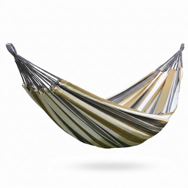Double King-size Pure Cotton Swing Hammock Portable -H44