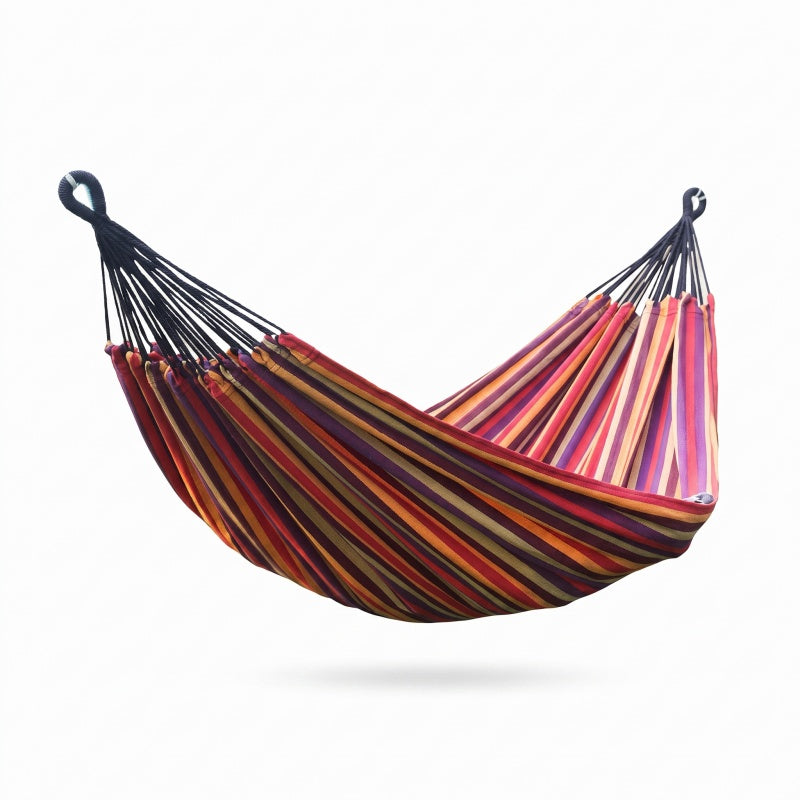 Double King-size Pure Cotton Swing Hammock Portable -H44