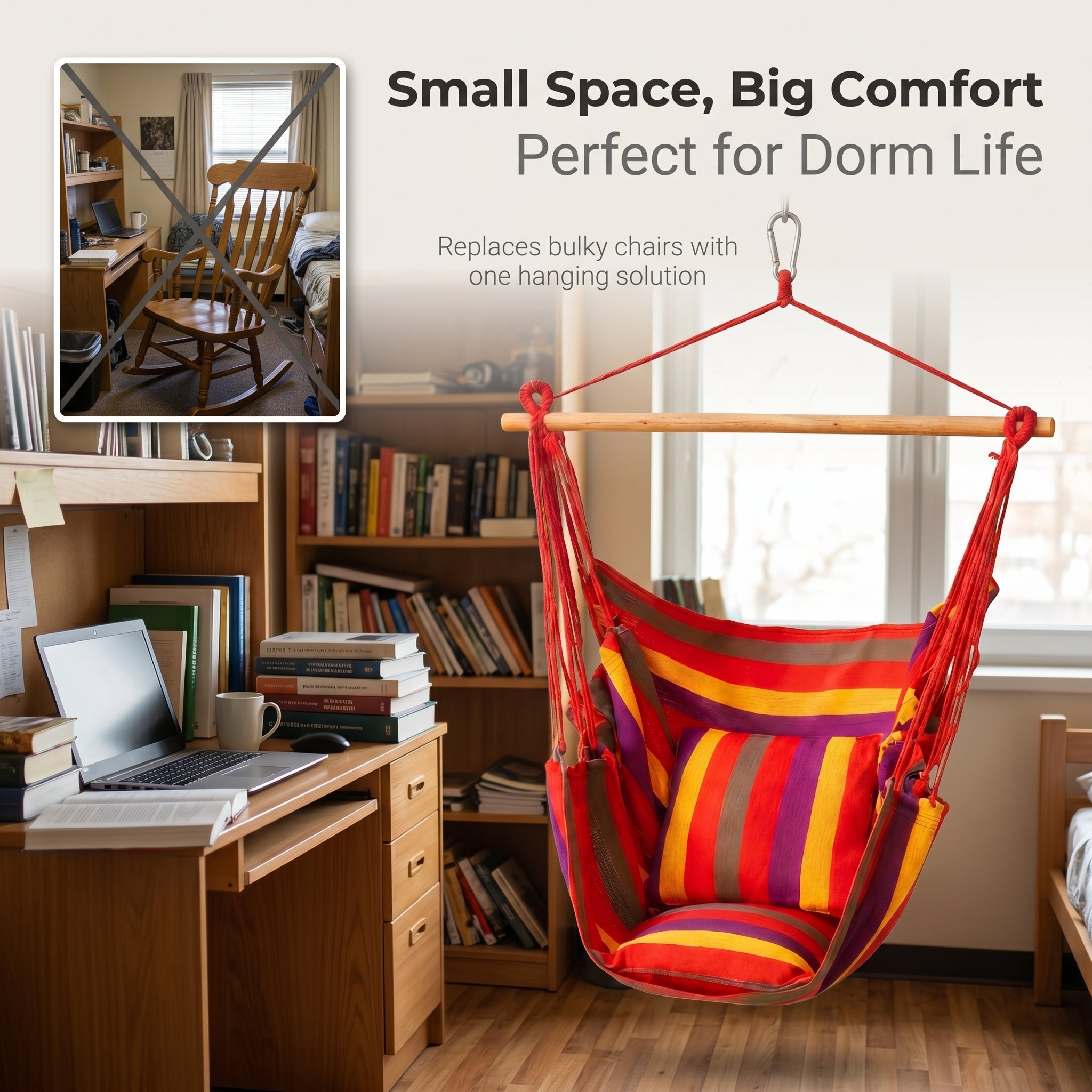 Multipurpose Outdoor Hanging Chair with Cushion