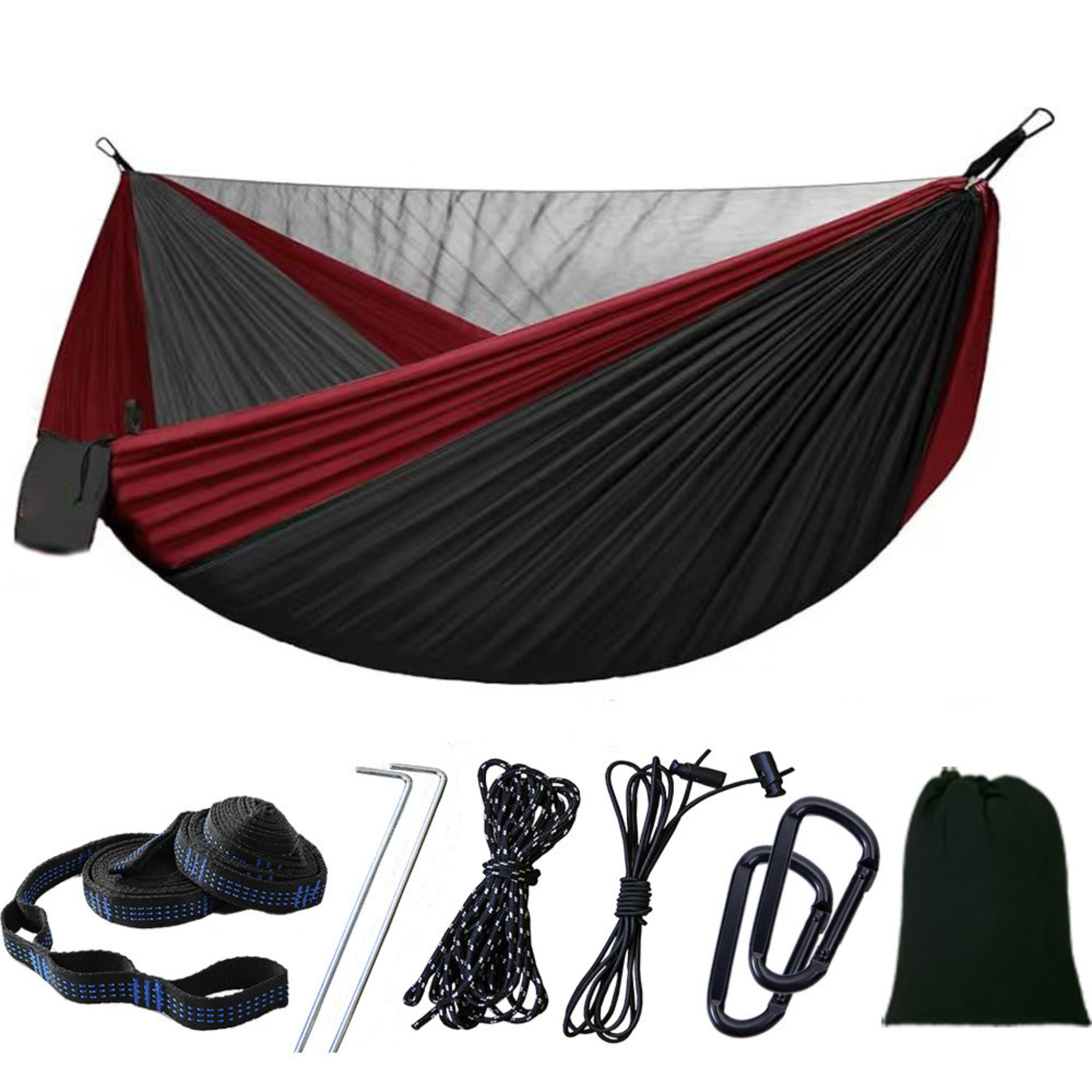 Quick-Deploy Outdoor Anti-Mosquito Hammock with Built-in Net