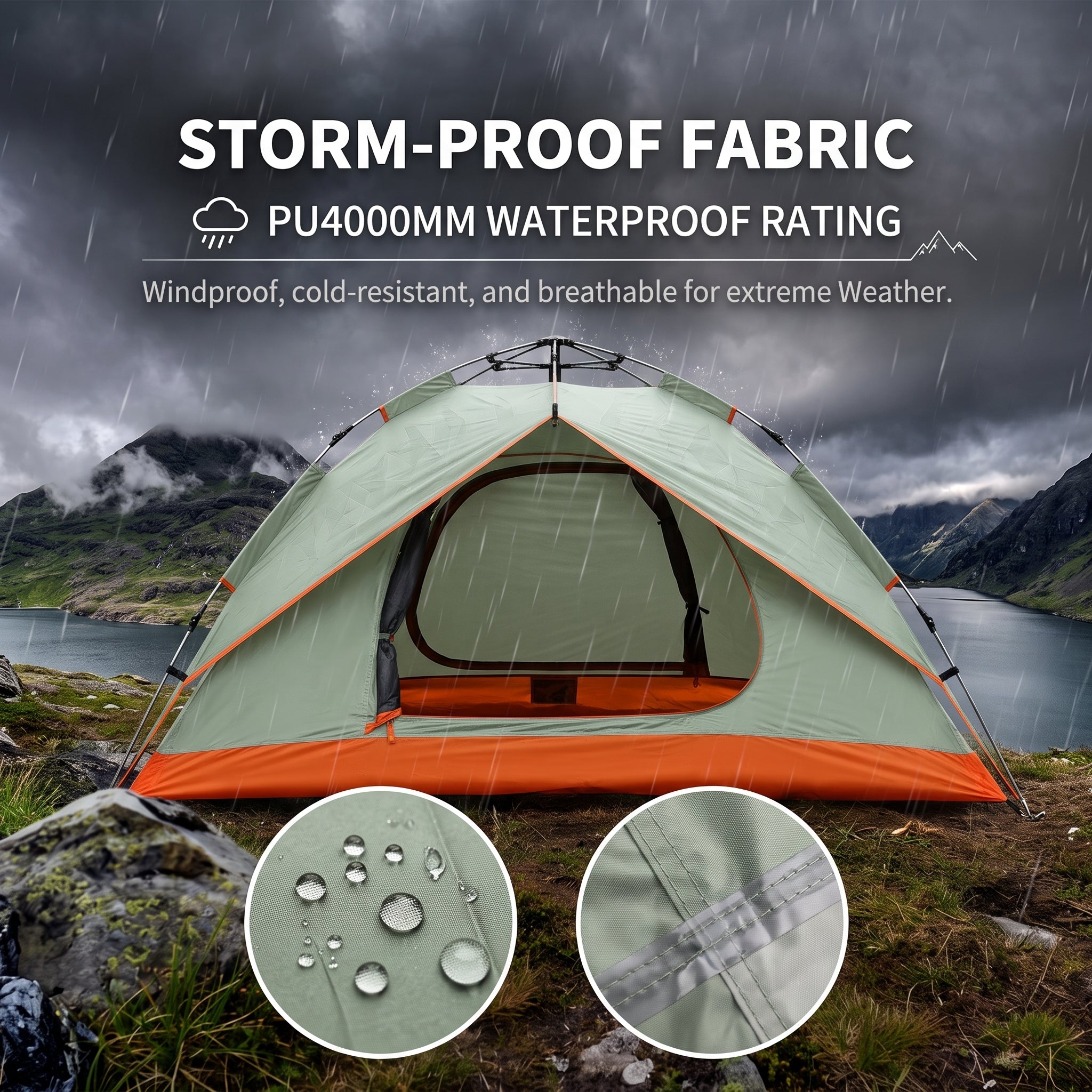 All-aluminum Pole Double-layer Professional Outdoor Camping Tent