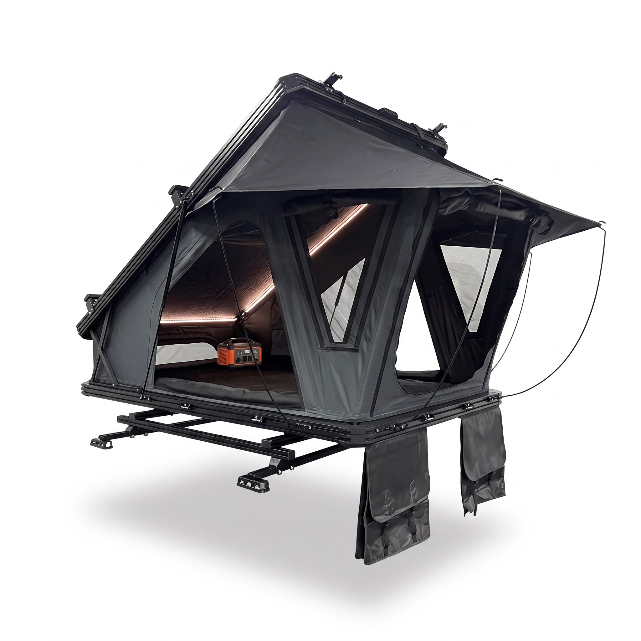 Hard-Shell Hinged Rooftop Tent  Waterproof Aluminum RTT for Outdoor Camping