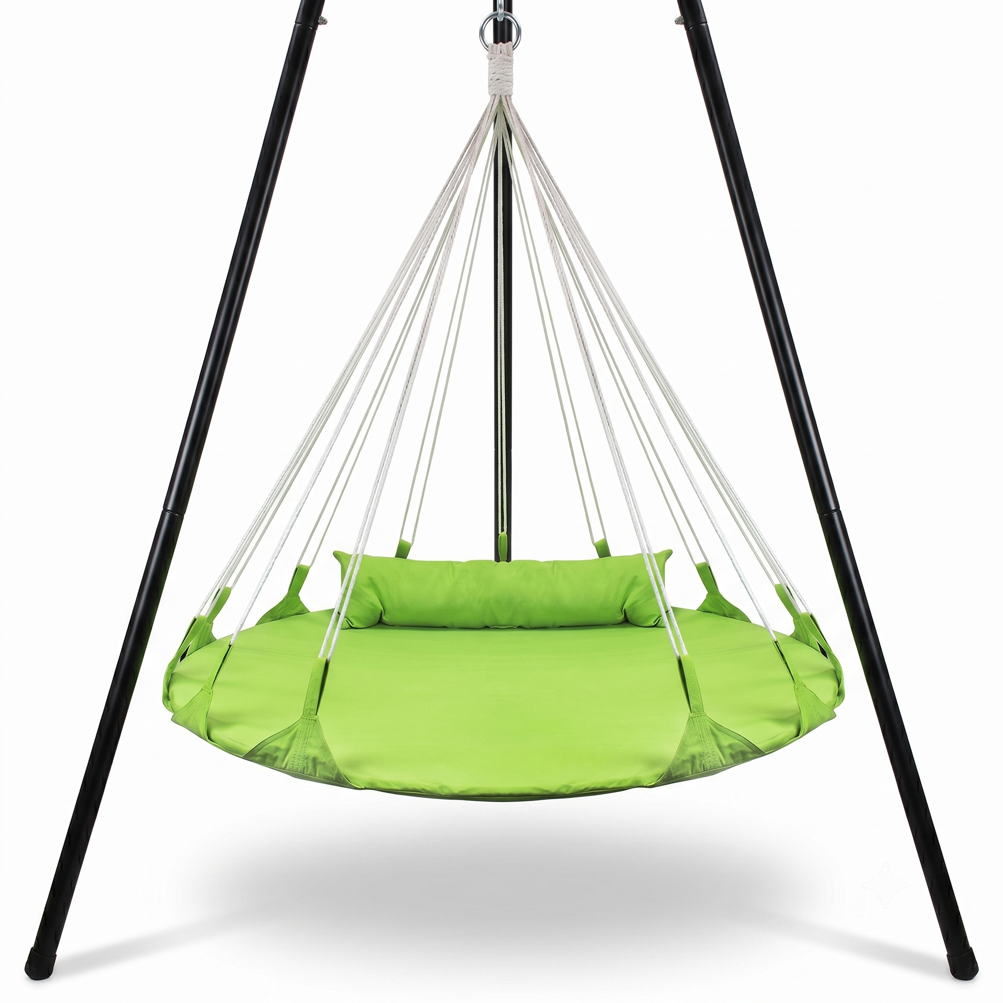 Balcony Patio Swing Outdoor Villa Garden Green Round Hammock Hanging Swing