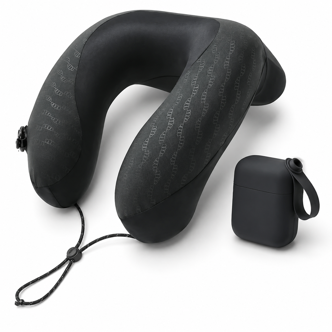 Travel Neck Pillow Upgraded Pure Memory Foam for Airplane Flight Sleep