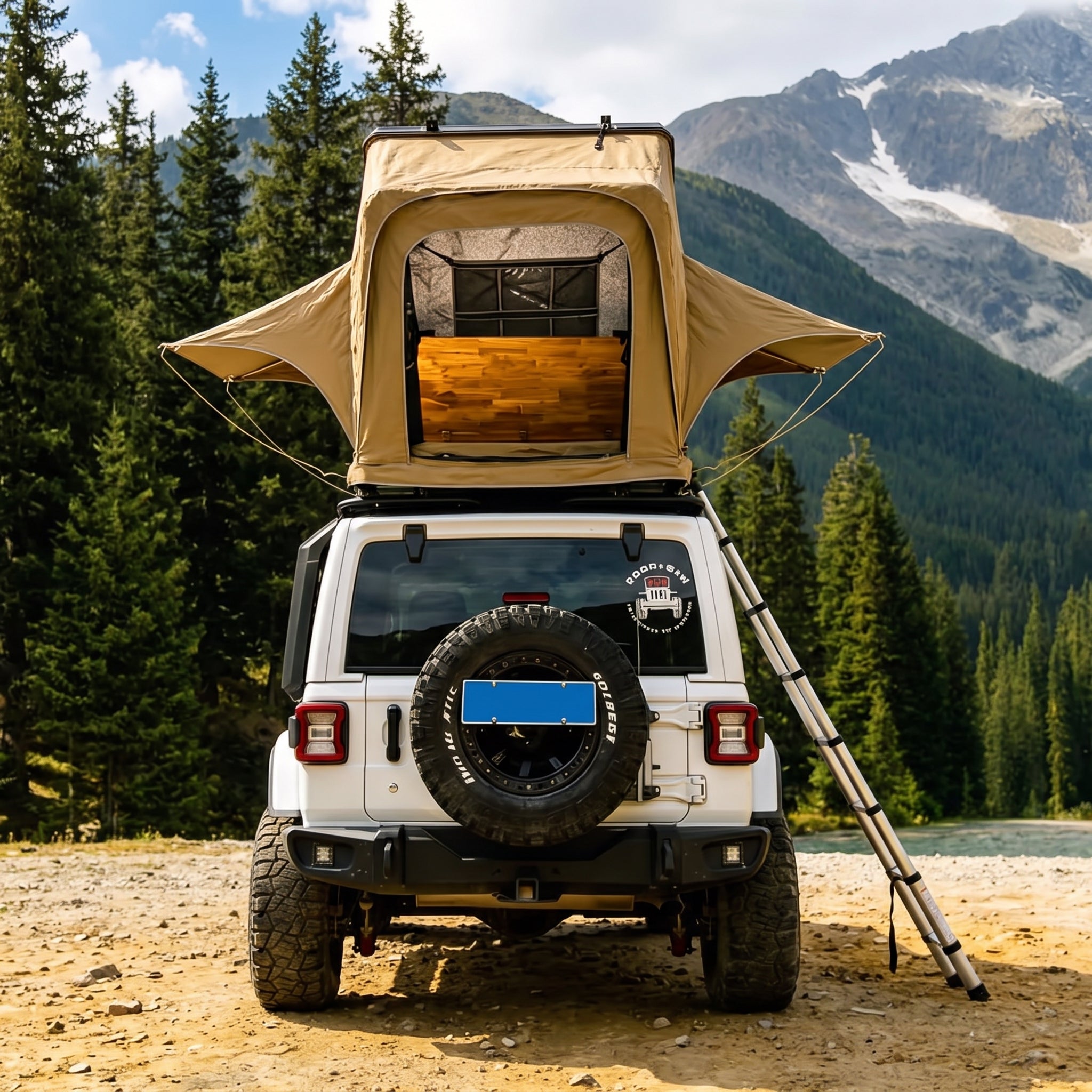 30-second Quick-opening Hard-shell Outdoor Roof Top Tent