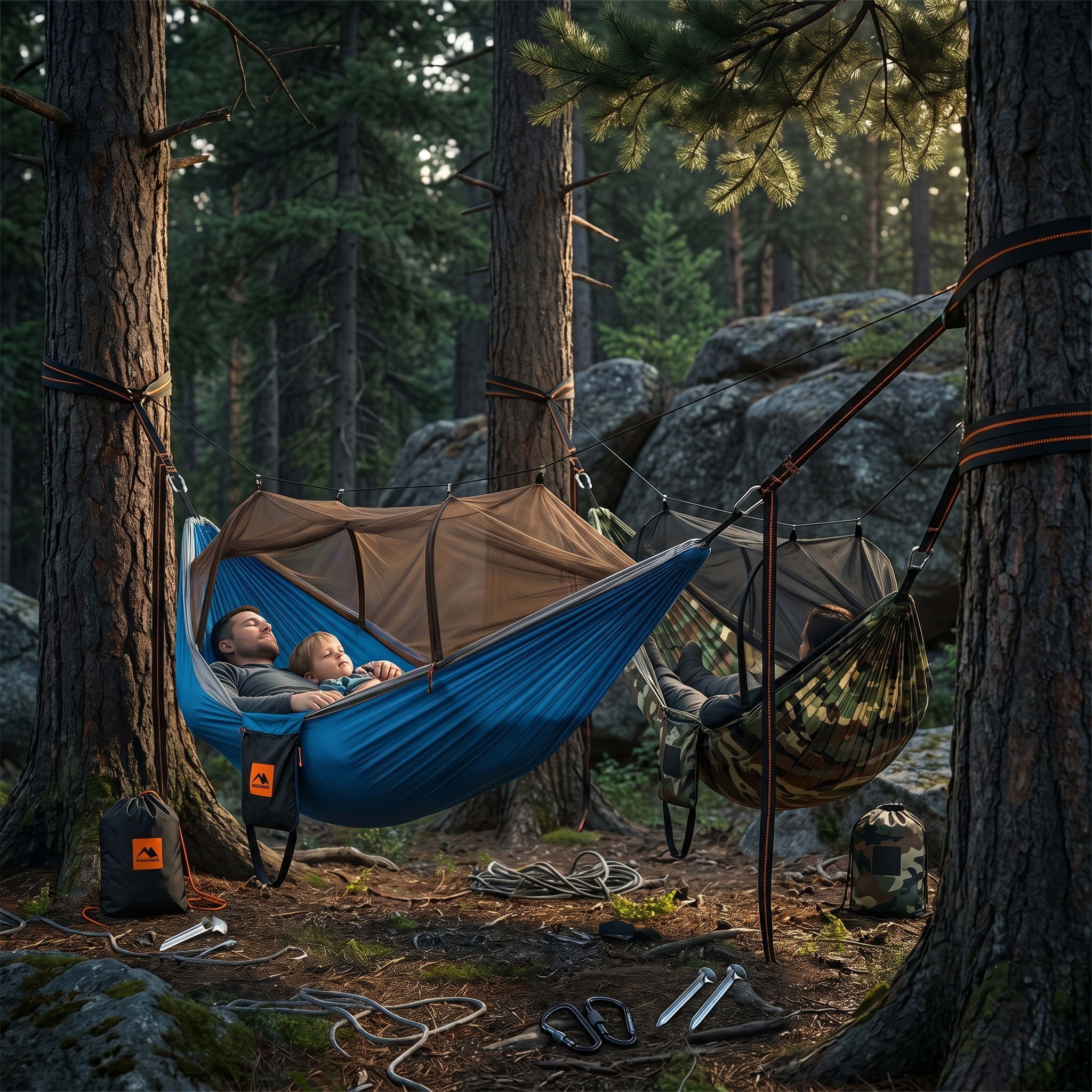Camping Hammock Tent with Mosquito Net – Lightweight Portable Shelter for Hiking & Backpacking