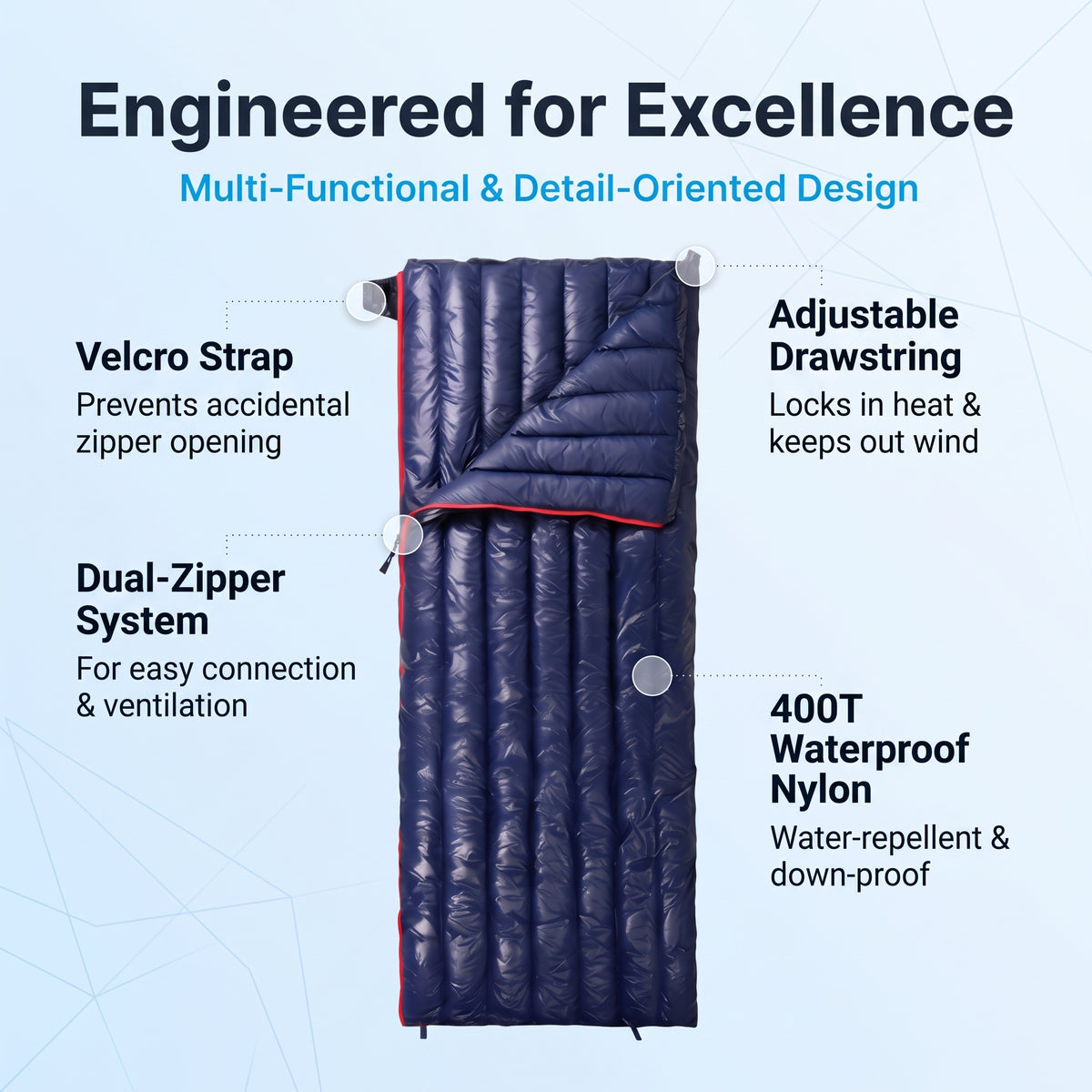 Ultra-Light Duck Down Sleeping Bag - S11