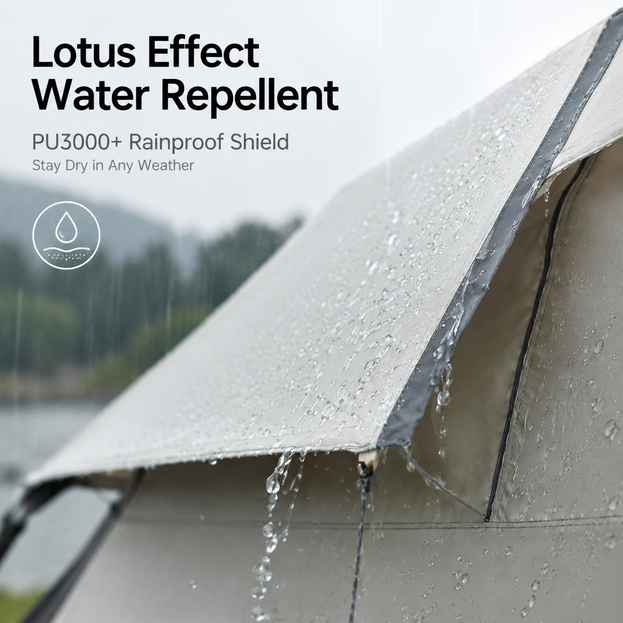 3-8 Person Instant Pop-Up Camping Tent with Rainfly & Waterproof Canopy