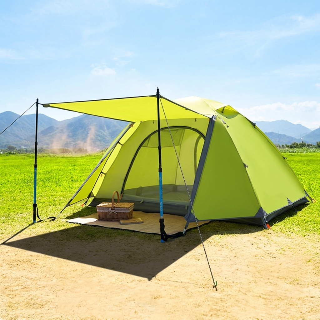 Ultralight 2-Person Backpacking Tent – Waterproof & Windproof Camping Dome Tent