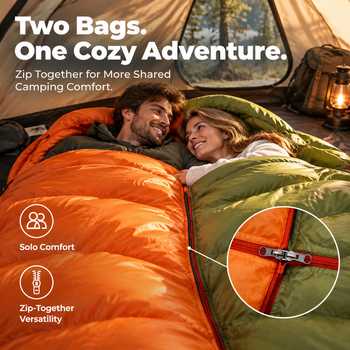 Cold Weather Mummy Down Sleeping Bag for Outdoor Camping -S18