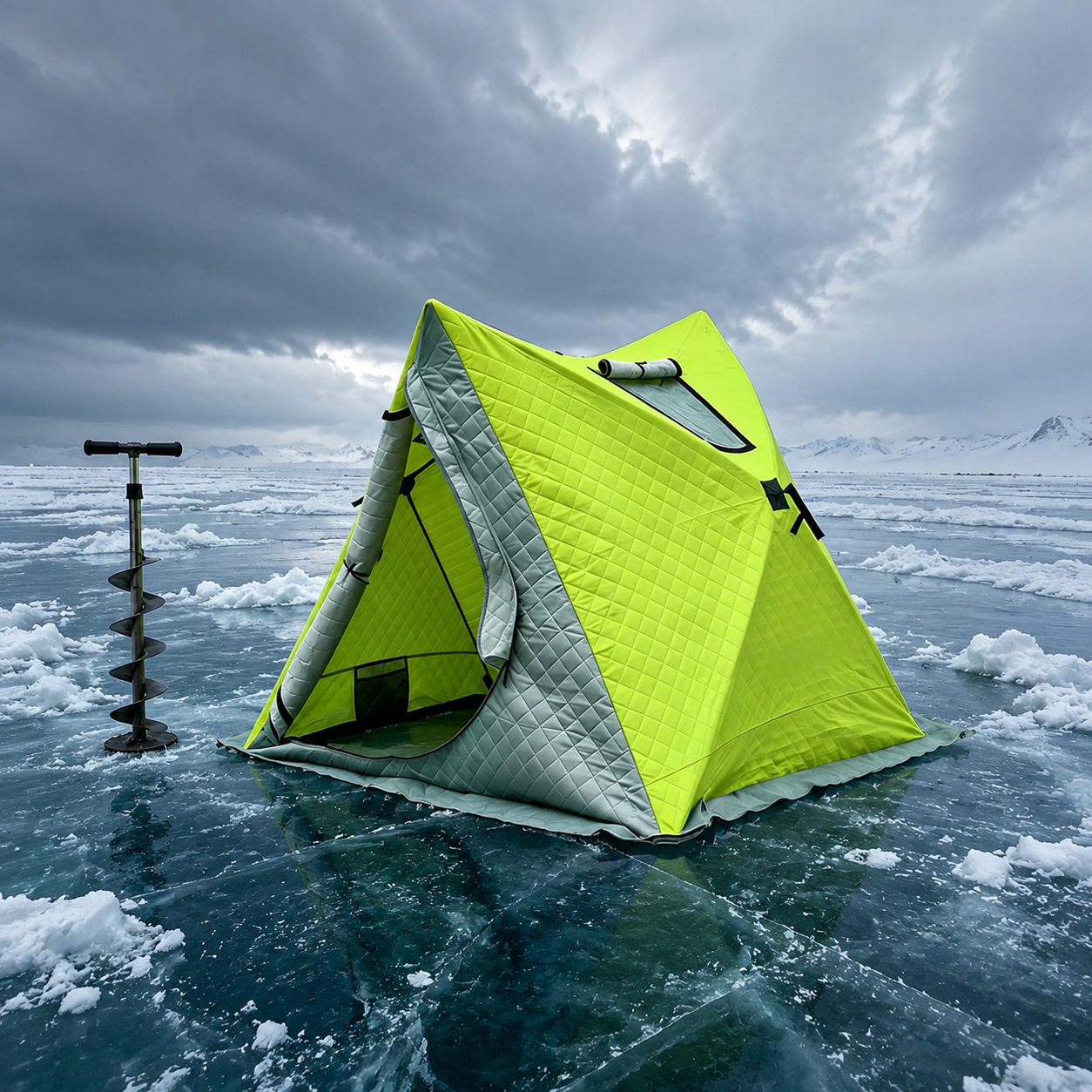 Winter Ice Fishing Tent Windproof Snow House Shelter Camping