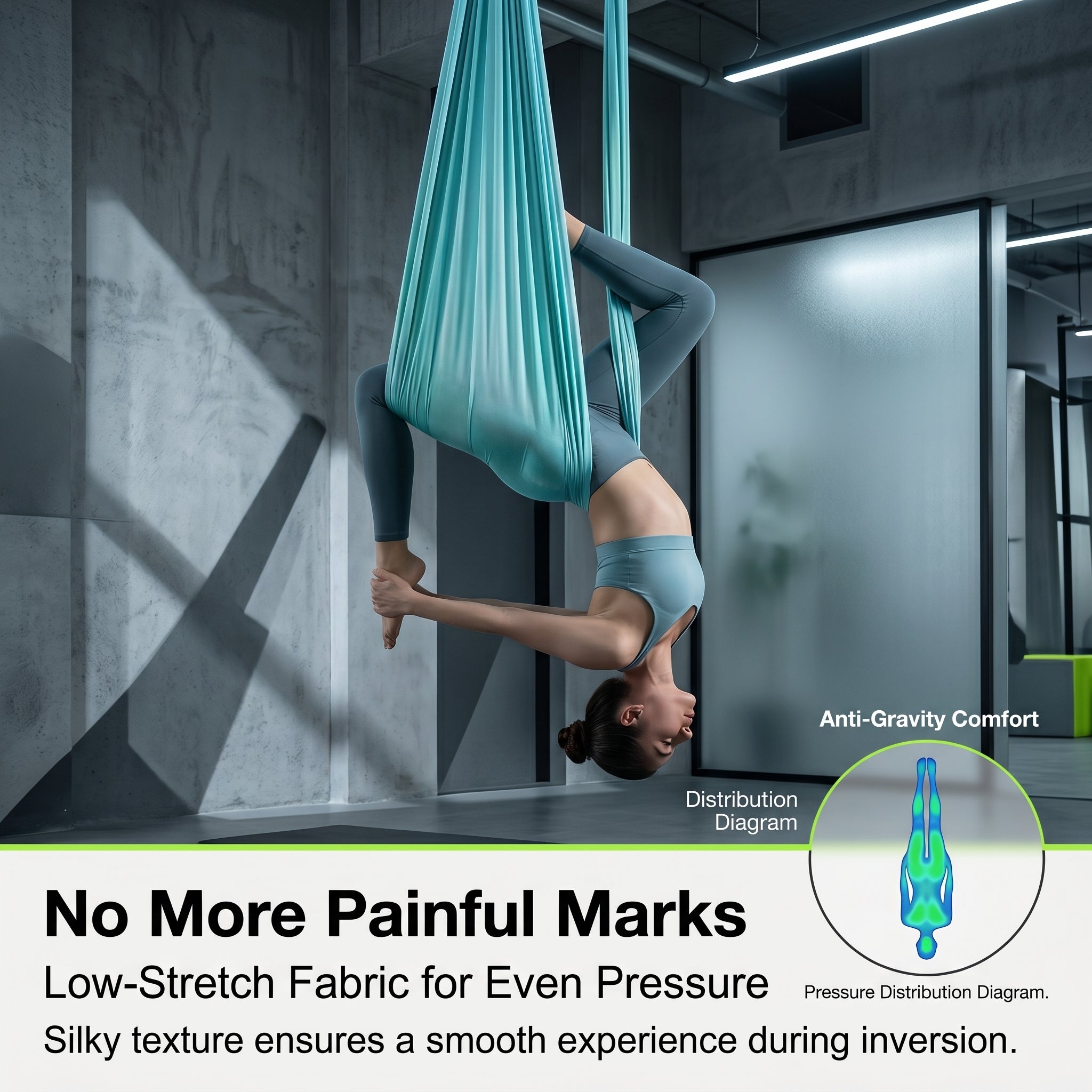 High-strength 100% Polyester Yoga Swing Hammock