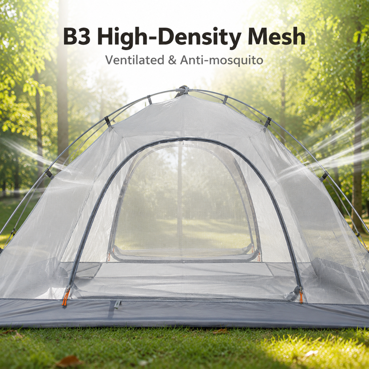 2-5 Person Lightweight Backpacking Tent with Aluminum Poles