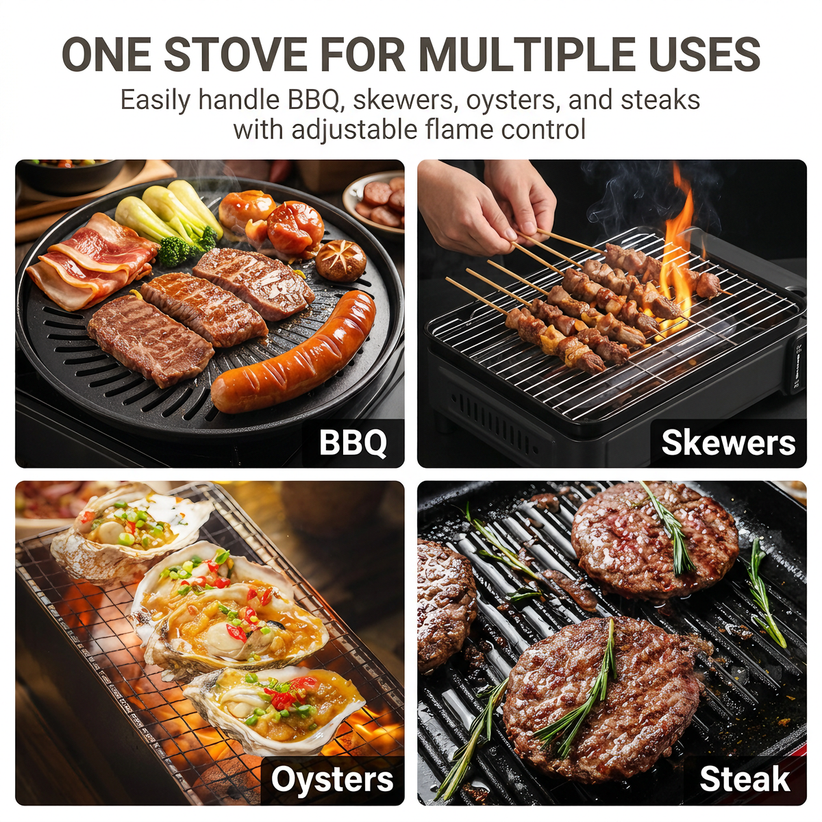 Portable Gas Stove Outdoor Cartridge Grill - B7