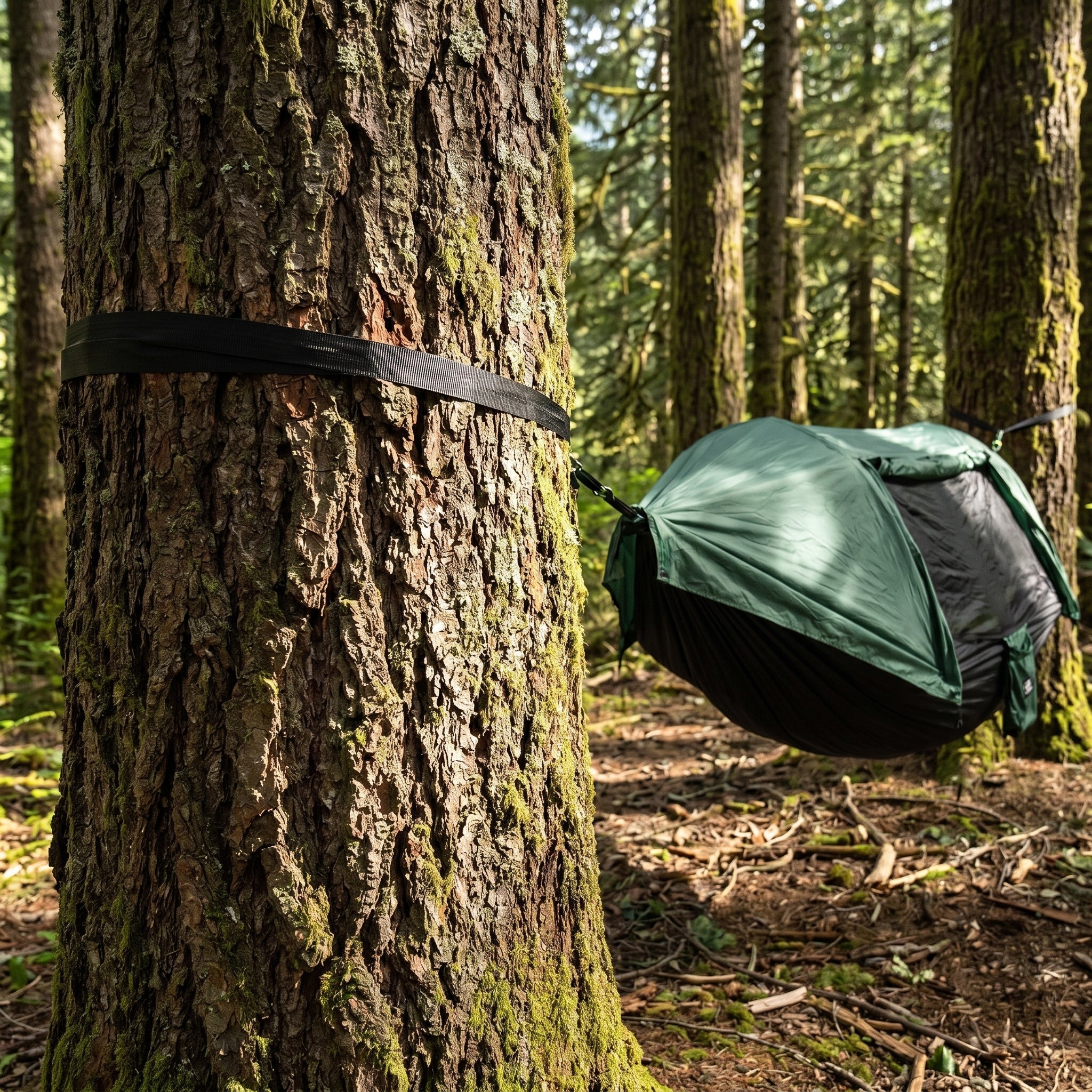 Ultralight Camping Hammock with Integrated Mosquito Net