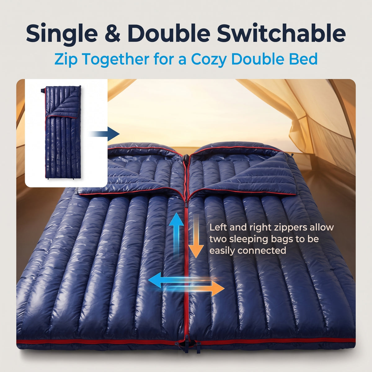 Ultra-Light Duck Down Sleeping Bag - S11