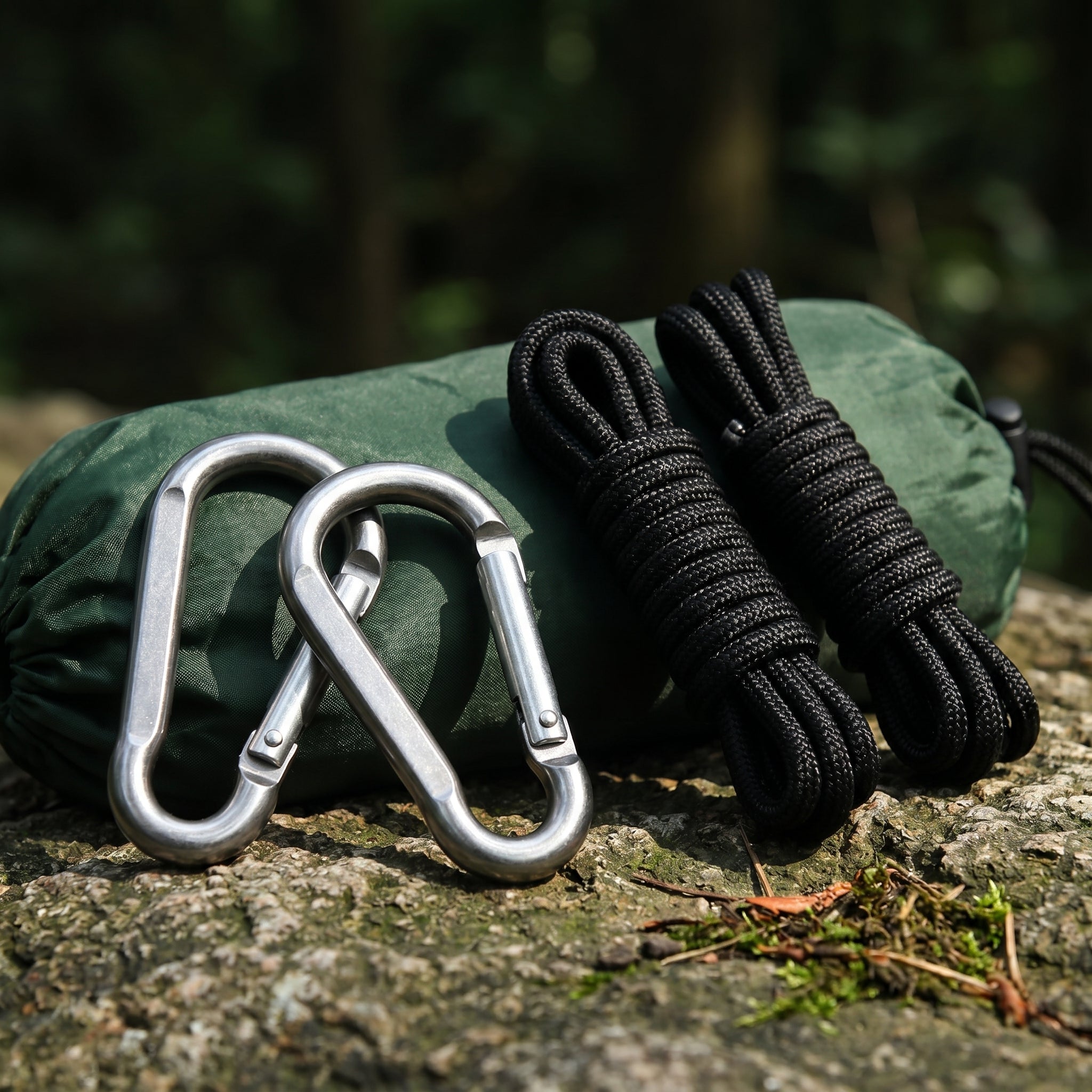 Double Camping Hammock with Mosquito Net – Portable Lightweight Backpacking Hammock for Outdoor Adventures