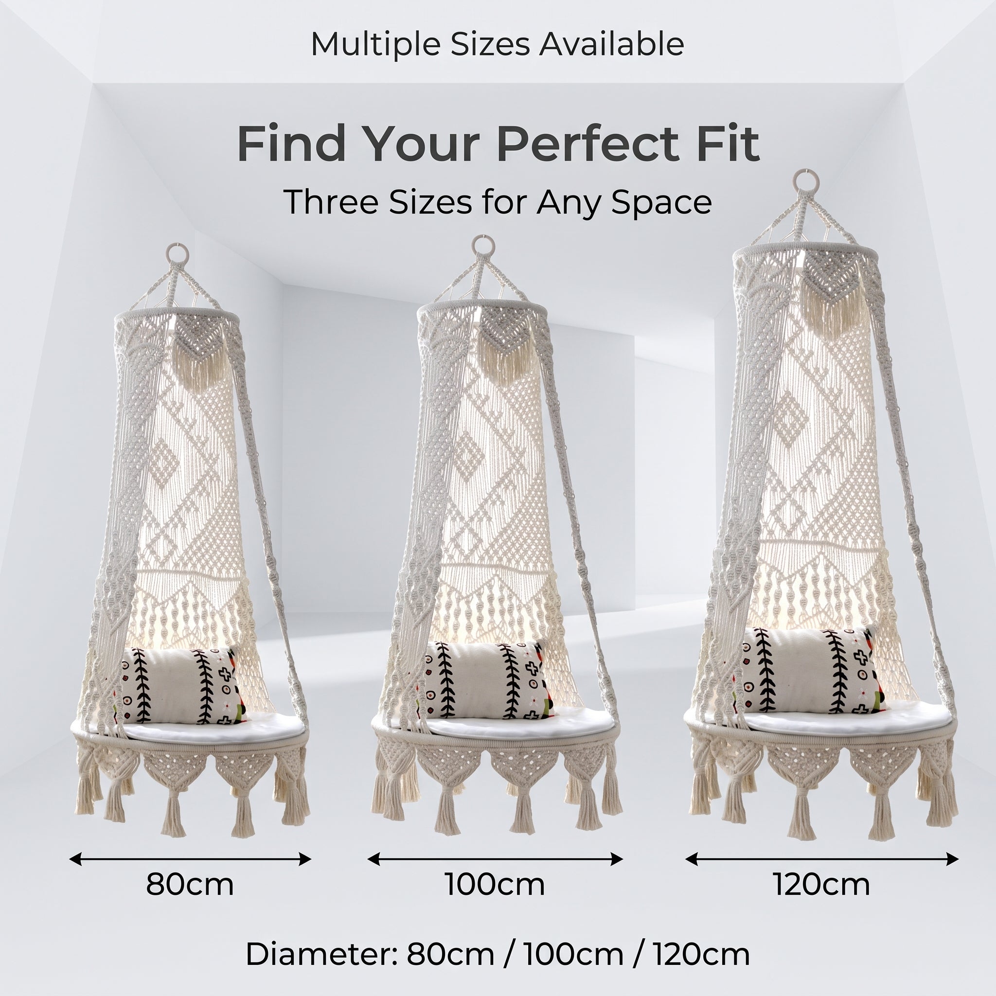 Bohemian Style Woven Folding Hanging Basket