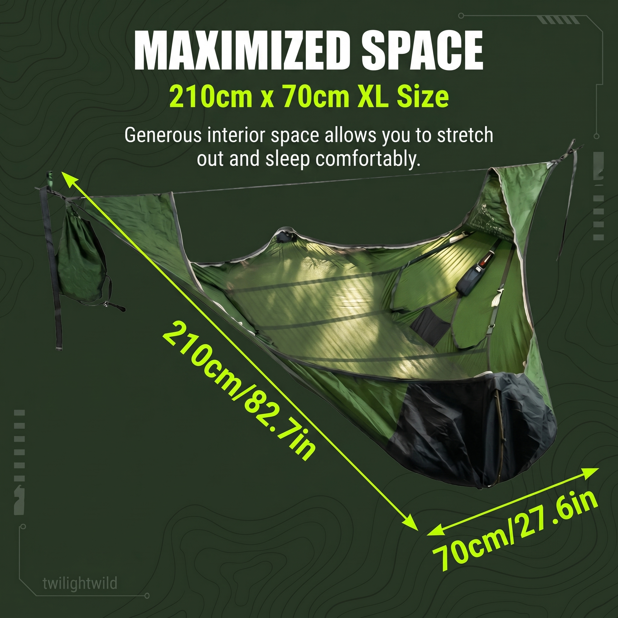 Newly Designed Portable Strength Hammock Tent Camping Waterproof Tree Hammock