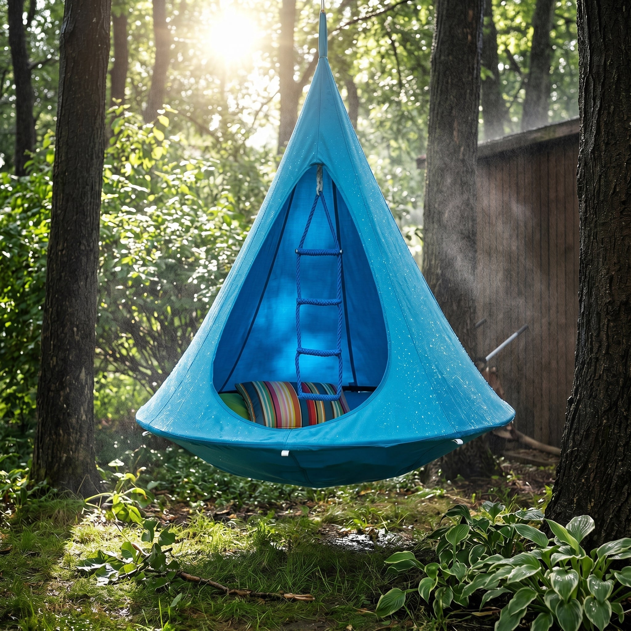 Hanging Cocoon Chair – Cozy Outdoor Tree Tent for Relaxing, Reading & Camping