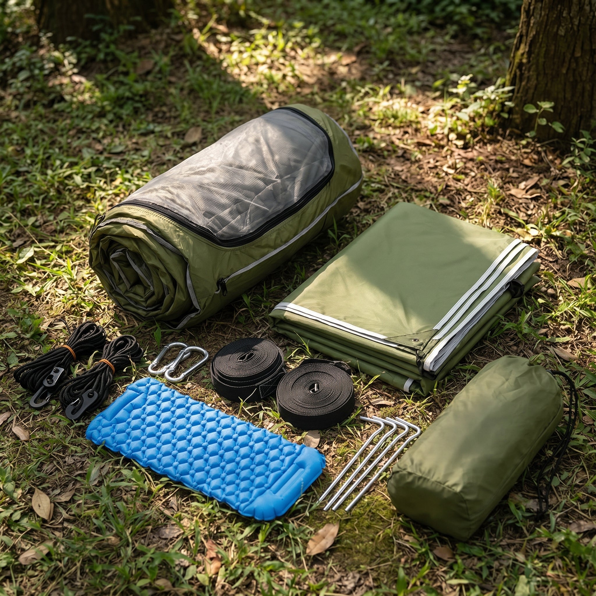 Waterproof Camping Tarp Shelter – Lightweight Hammock Rain Fly for Hiking & Backpacking