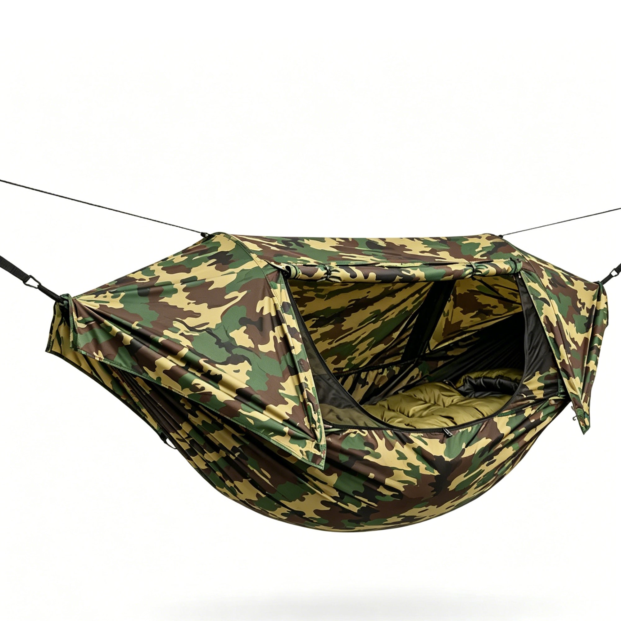 All-in-One Camping Hammock Tent with Rainfly & Mosquito Net -H25