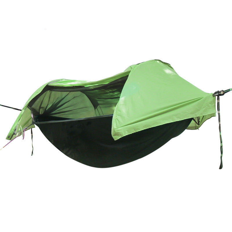 Large Family Camping Hammock with Divided Sleeping Spaces and Shared Mosquito Net -H24