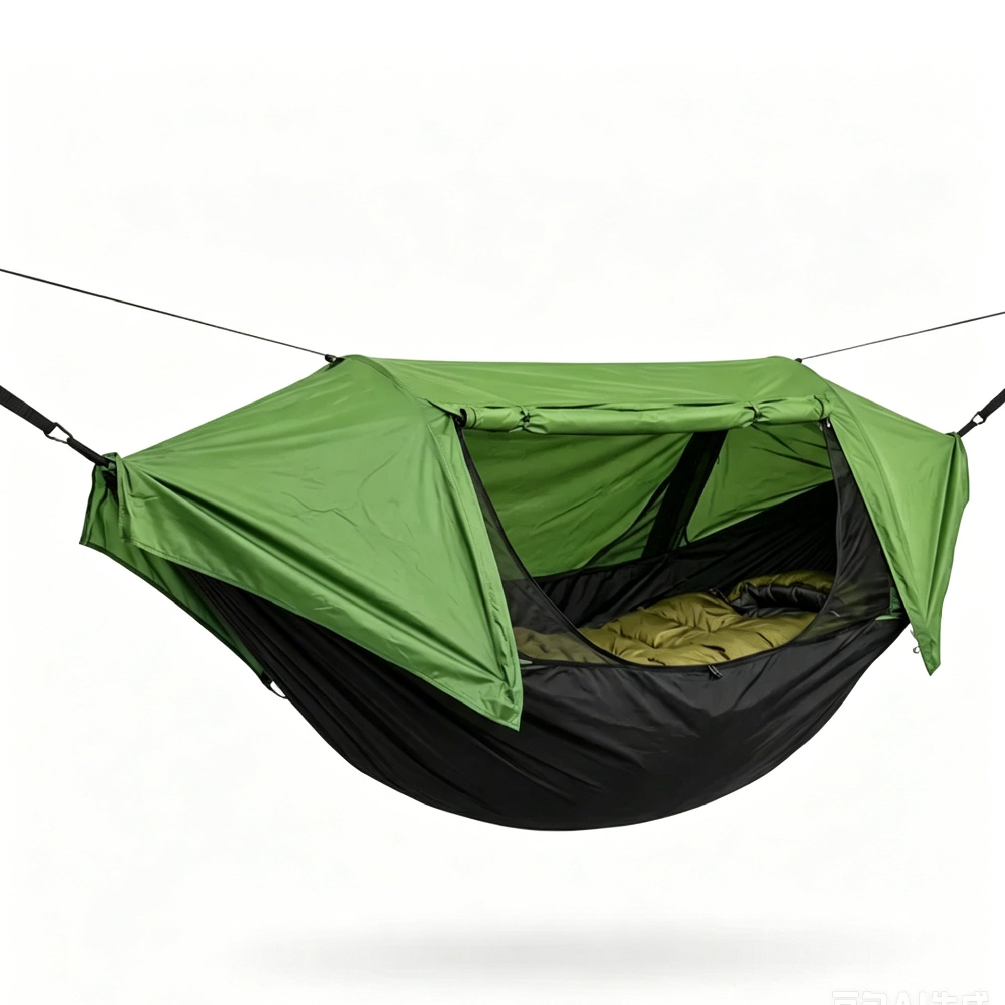 All-in-One Camping Hammock Tent with Rainfly & Mosquito Net -H25