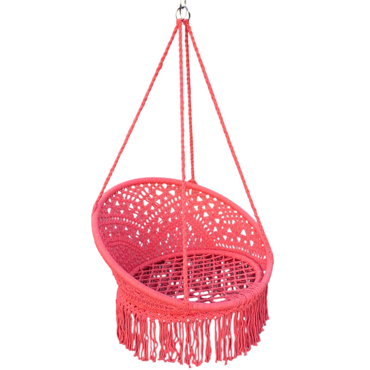 Tassel Hanging Chair Indoor/Outdoor Patio Swing Cradle -H57