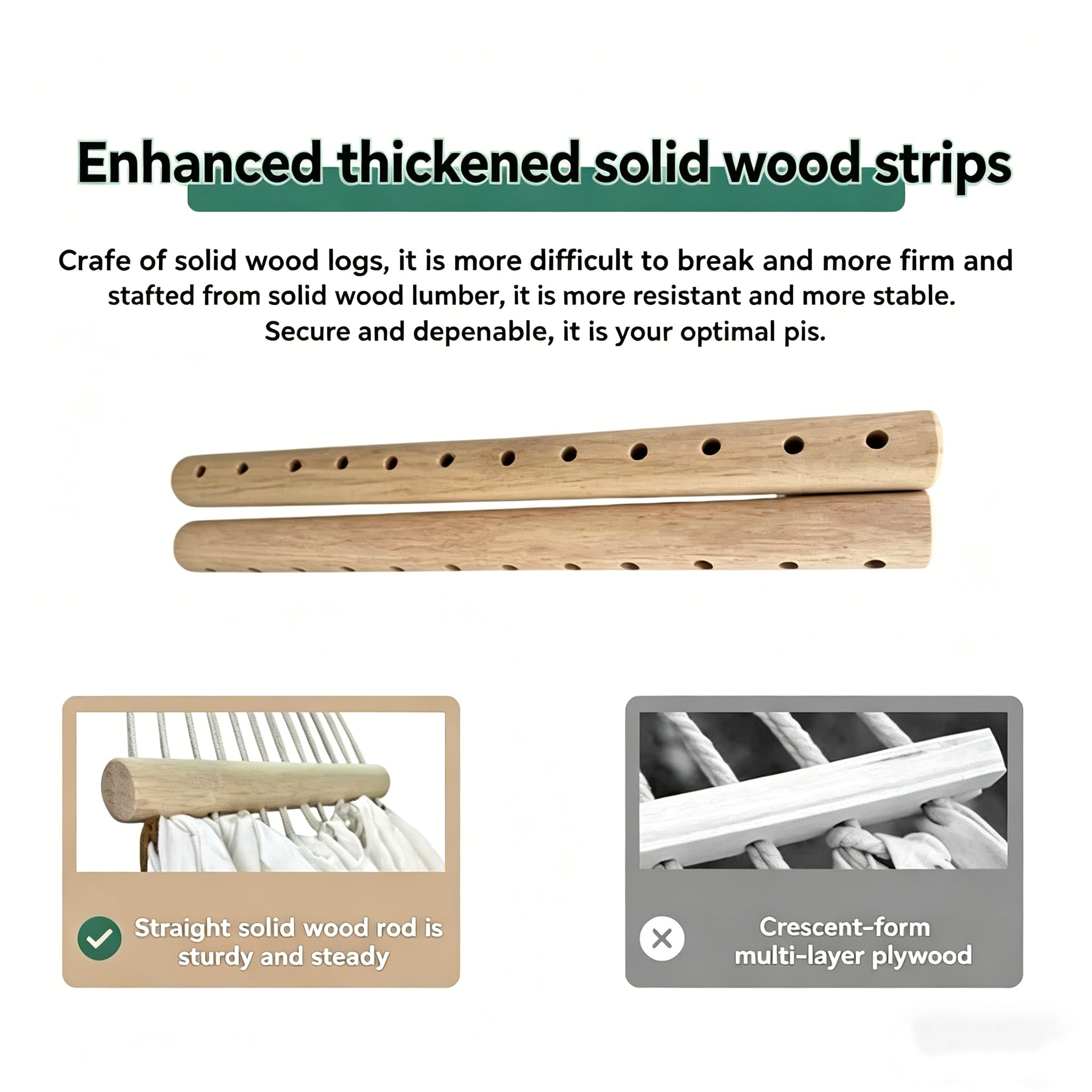 Anti-Roll Fringe Encrypted Canvas Swing Hammock